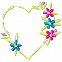 Flowers Embroidery Design 12